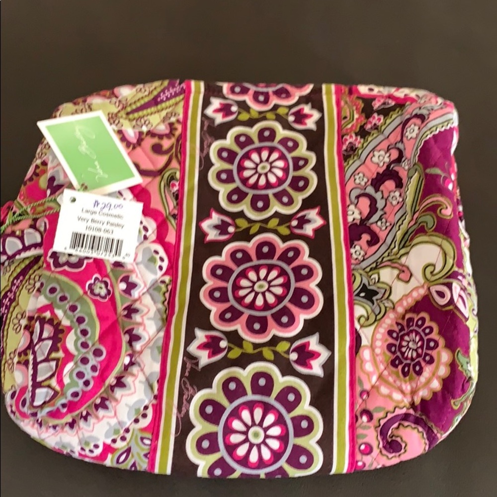 Vera Bradley large cosmetic bag